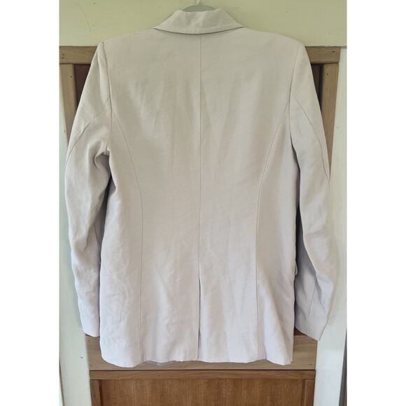 Karl Lagerfeld Women's Paris Sailor Collared Double-Breasted Blazer Bone Size 8 - Picture 8 of 16